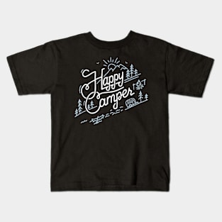 Happy Camper - Camping T-Shirt for Men, Women, and Kids Kids T-Shirt